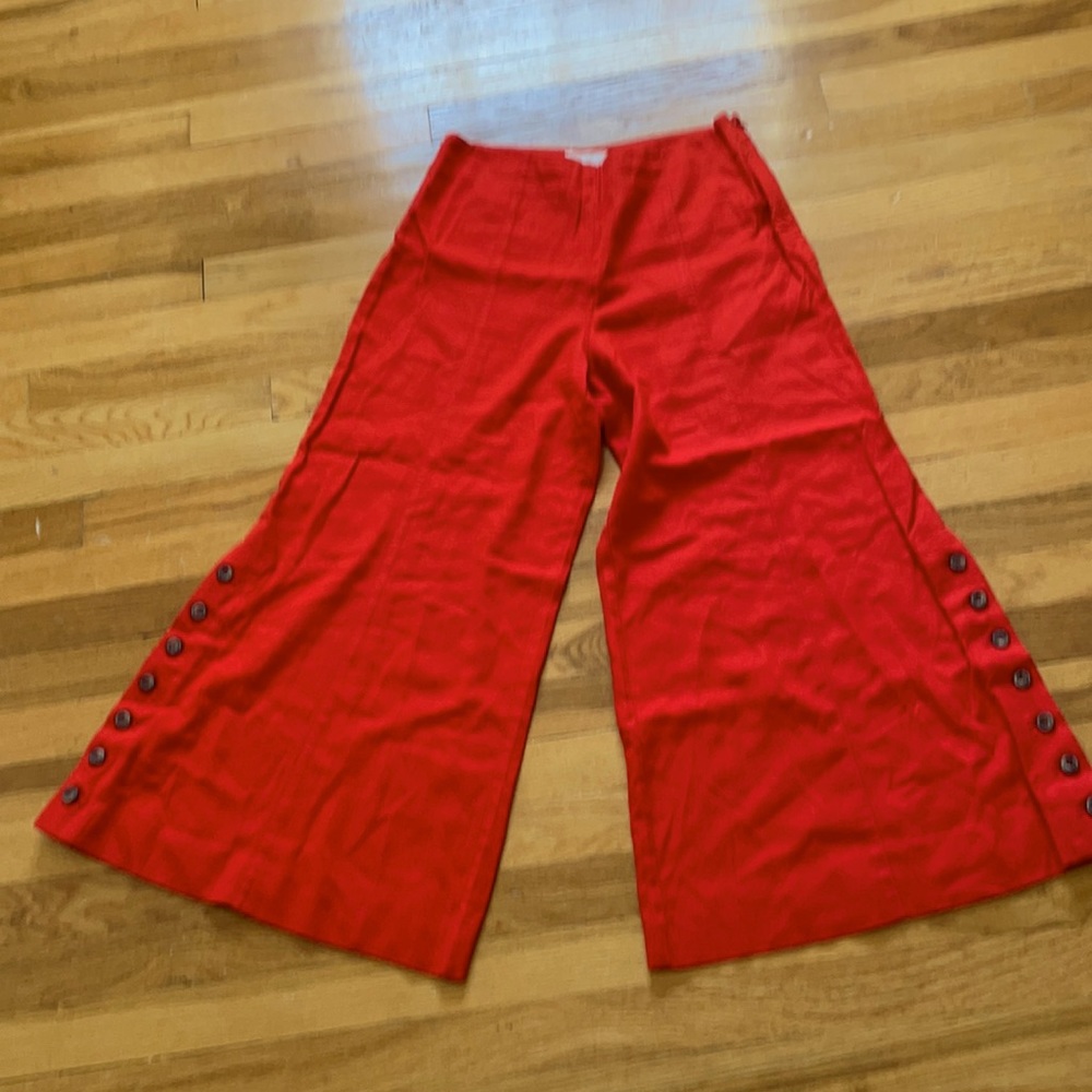 Anthropologie wide leg crop pants